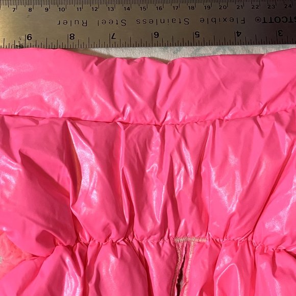 CHICDOG pink puffy VEST dog Sz M (see chart) pre-owned with D-ring slit - Picture 8 of 12